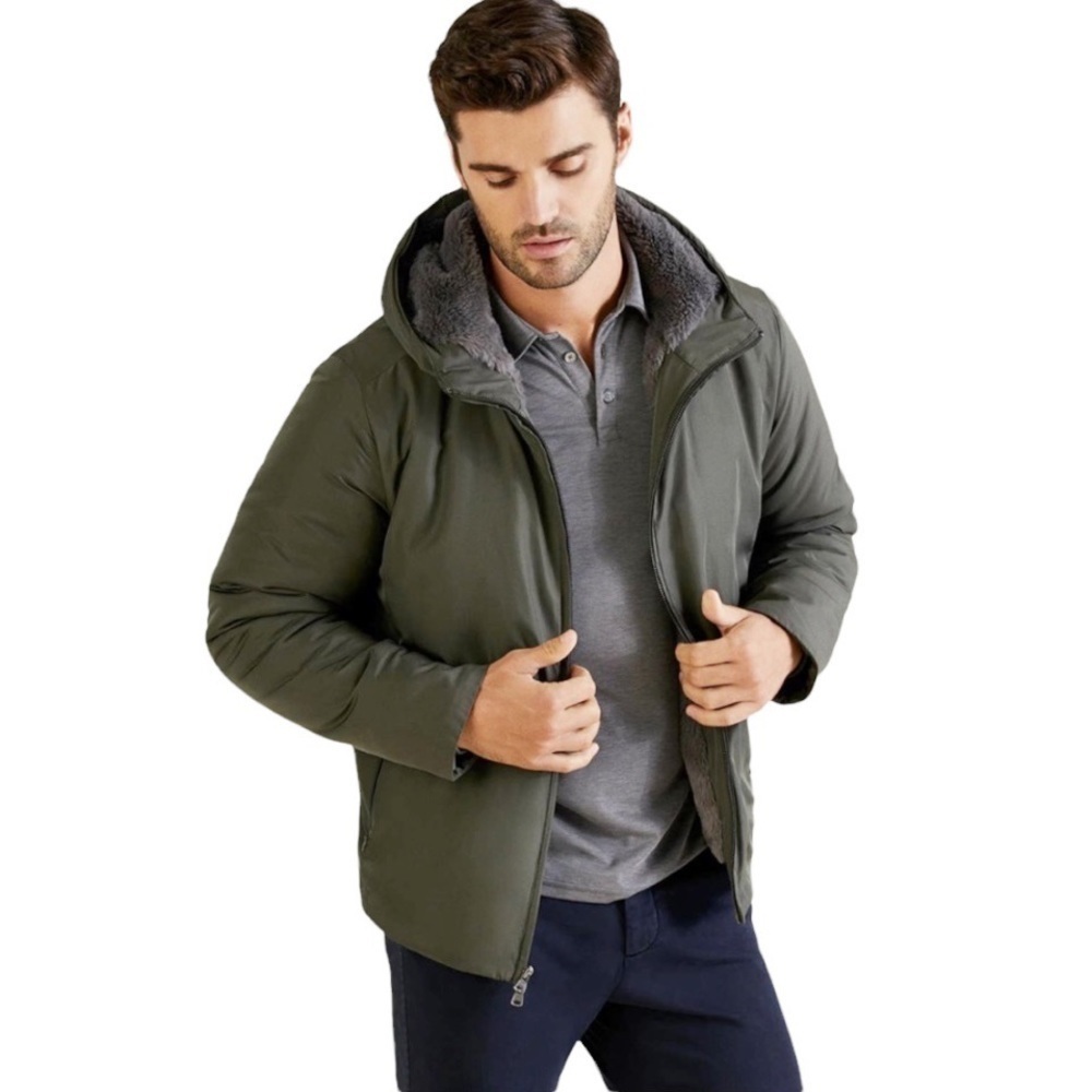 Zachary Prell Hooded Jacket Size Large
